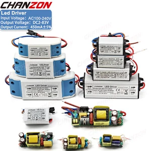 Driver LED 6W 10W 20W W 36 W 450 MA trasformatore alimentazione alta corrente costante - Foto 1 di 18