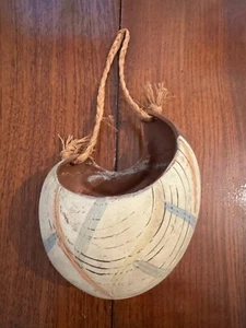 VINTAGE KERAMIK VASE WEST GERMANY 15cm KERAMIKVASE WANDVASE WANDGEFÄSS BLUMEN - Bild 1 von 11