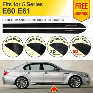 Racing Side Skirt Stickers Decals Graphic Vinyl Stripes for BMW E60 E61 5 Series - Bild 1 von 12