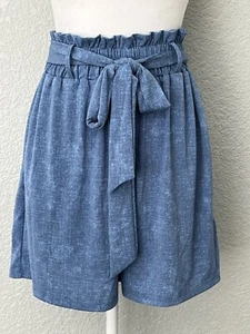 Lularoe Ella Shorts Women’s Size XS Blue Stretch Elastic Waist Pockets - Picture 1 of 5
