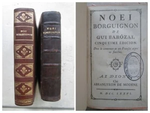 NOEI BORGUIGNON de GUI BAROZAI. Dijon, 1776 + 1738 (Noëls bourguignons). - Picture 1 of 24