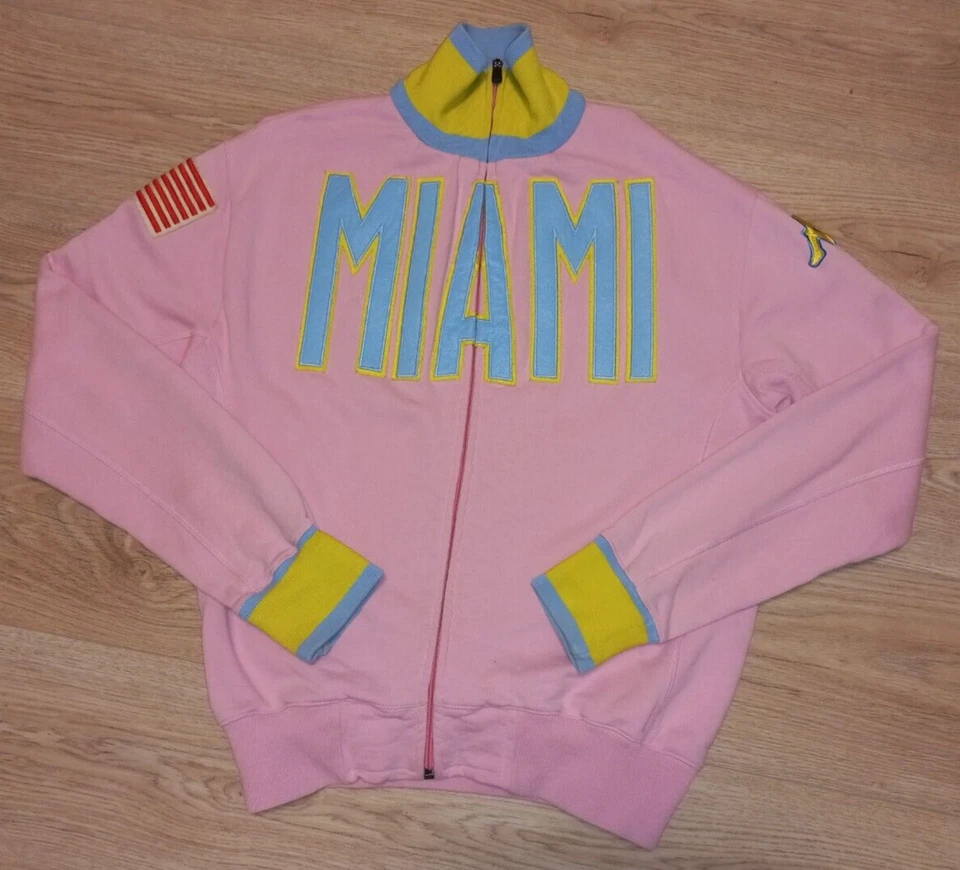 Chaqueta rosa Kappa 2002 Miami EE. UU. talla mediana algodón. Foto 1 de 4
