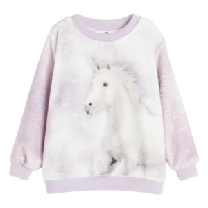 H&M Unicorn Fleece Sweatshirt 6X/7 - Picture 1 of 7