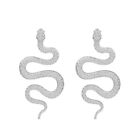 Fashion Snake Shaped Pendant Earrings Trend Metal Earrings Earrings  Girl