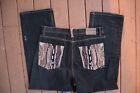Black Denim Oogi Jeans W/ Embroidered Back Pockets 40