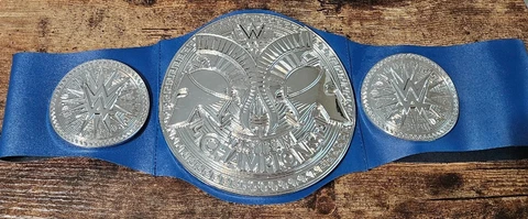 WWE Smackdown Tag Team Championship Wrestling Belt Kids Toy Blue Mattel 2014 Cover