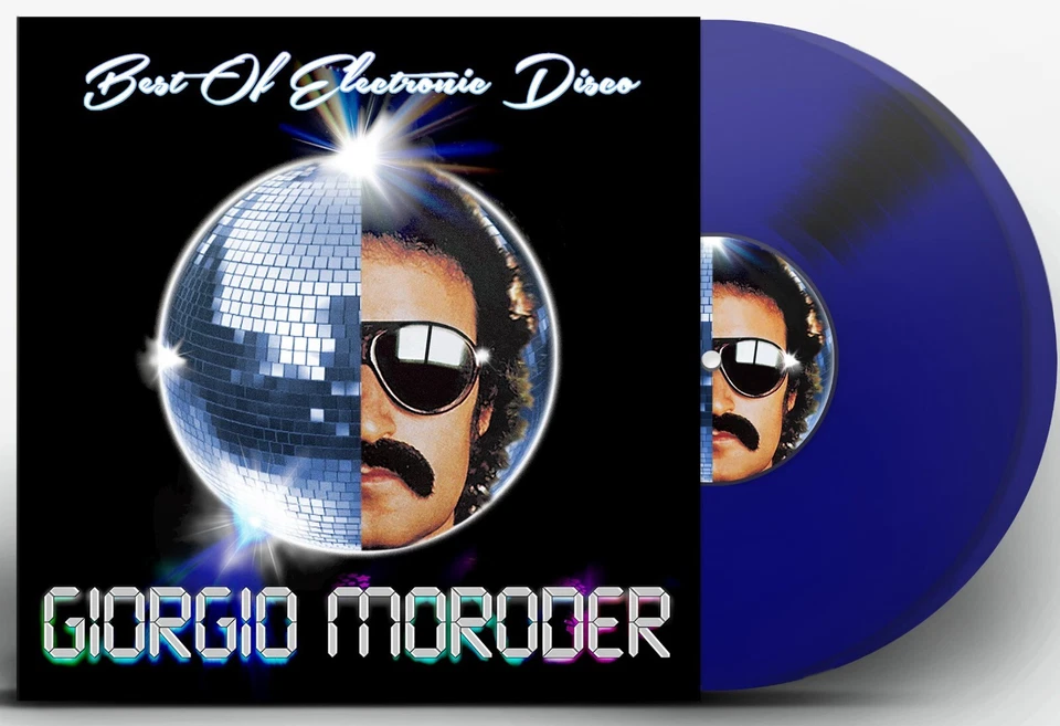 Giorgio Moroder Best Of Electronic Disco (Blaues Vinyl) Doppel-LP Vinyl V312 NEU
