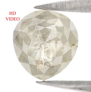 1.04 CT Natural Loose Heart Cut Diamond 6.10 MM Grey Color Heart Diamond LQ2858 - Picture 1 of 8