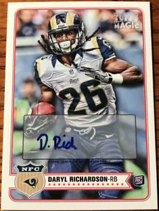 2012 Topps Magic Autographs Daryl Richardson #56 St.Louis Rams - Picture 1 of 2