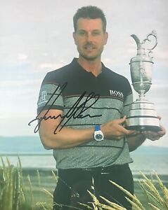HENRIK STENSON Signed PGA LIV GOLF 8x10 photo Autographed The Open Championship