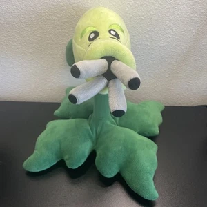 Plants vs. Zombies Plush Gatling Pea Worldmax BALD 2012 12" - Picture 1 of 4
