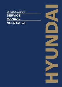 Manual de servicio de reparación de tapa dura para cargadora de ruedas Hyundai HL757TM -9A - Imagen 1 de 1