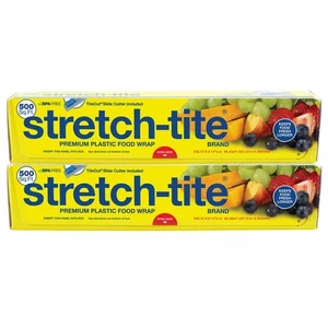 Stretch-tite premium plastic food wrap 500 sq ft 2 pack - Picture 1 of 5