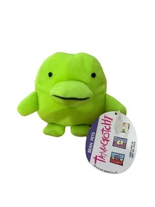 Peluche Tamagotchi Bean Pets 1997 DE COLECCIÓN CON ETIQUETAS NUEVO CON ETIQUETAS verde neón - Imagen 1 de 6