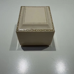 Mautner Co New York USA Zelluloid Ring Box Vintage Retro Creme Samt Interieur - Bild 1 von 24
