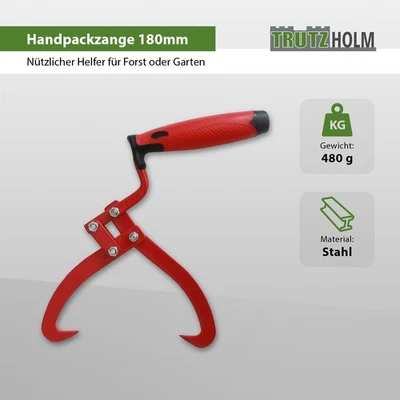 Handpackzange Packzange Holzzange Sappie Holzgreifer Forstzange Schleppzange - Bild 1 von 4