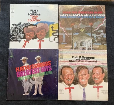 4 LPs Bluegrass Country Music Vtg FLATT & SCRUGGS Mint - Image 1 of 2