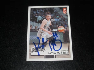 Tarjeta de Kayla McBride firmada autografiada 2017 Rittenhouse WNBA #86 1/500 Las Vegas - Imagen 1 de 1