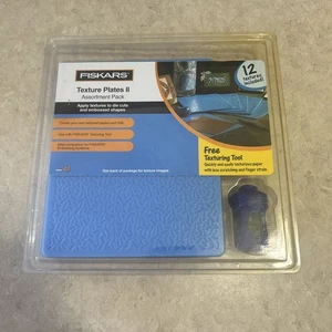 Fiskars Texture Plates II Assortment Pack Includes 12 NIB 2004 Filigree Vines - Picture 1 of 7