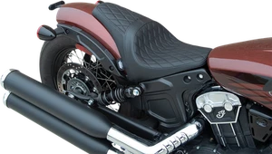 DRAG SPECIALTIES SEATS 3/4 Solo Seat - Black - Diamond Stitch - '18-'22 Scout - Picture 1 of 2