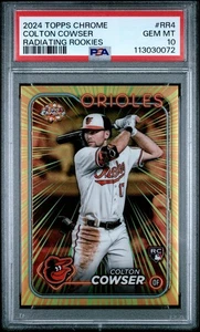 2024 Topps Chrome Radiating Rookies #RR4 Colton Cowser RC PSA 10 - Picture 1 of 2