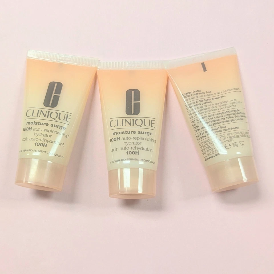 Lote 3 tubos hidratantes reposición automática Clinique Moisture Surge 100H de 1,0 oz/30 ml Foto 1 de 1
