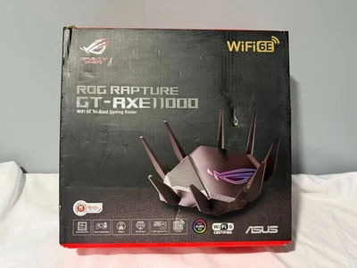 Asus ROG Rapture GT-AXE11000 Wi-Fi 6 IEEE 802.11ax Ethernet Wireless Router - Image 1 of 3