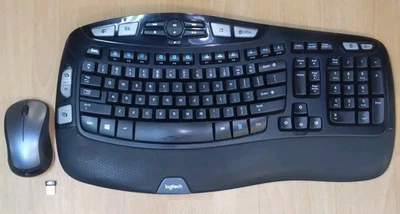 Logitech Wireless Keyboard & Mouse Set K350 Keyboard + M310 Mouse + USB Dongle C - Image 1 of 4
