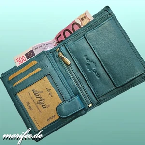 Kombi-Geldbörse Nappa-Leder, türkis, 18 Fächer, Unisex Art.-Nr. 13282 - Bild 1 von 5