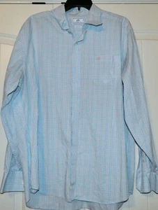 EUC EXCELLENT HERREN SOUTHERN TIDE LANGARM BUTTON DOWN KARIERTES HEMD GR. XL BLAU - Bild 1 von 4