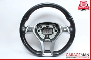 12-18 Mercedes W204 C300 SLK250 CLS550 AMG Sport Steering Wheel Flat Bottom OEM - Picture 1 of 12