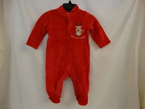 First Impressions Baby's First Christmas One-Piece Reindeer 0-3M NWT Orig $38 - Picture 1 of 6