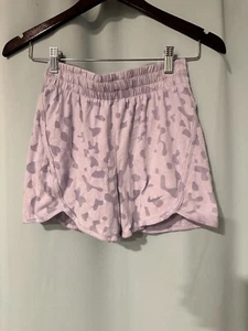 Nike Dri-FIT Big Kids Breezy High-Waisted Training Shorts Purple FB1095-536 Sz M - Picture 1 of 3
