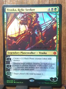 MTG - Vraska Relic Seeker / PRERELEASE Ixalan - 2017 NM Pack Fresh. STUNNER - Picture 1 of 3