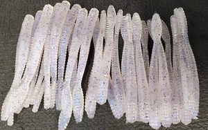 3.5 IN **MONKEY MILK Paddle Tail-drop shot/Finesse Worms SALT/HEAVY GARLIC 30 ct - Picture 1 of 3