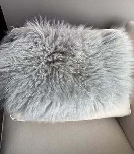 Funda de almohada West Elm cordero mongol, platino, lumbar, 12”x21” - Imagen 1 de 15