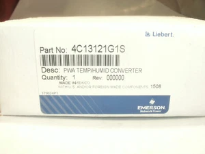 EMERSON/LIEBERT 4C13121G1 S PWA TEMPERATURE/HUMIDITY CONVERTER - 3 AVAILABLE - Picture 1 of 3
