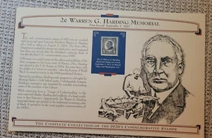 1923 COMMEMORATIVE 2c WARREN G HARDING MENORIAL TERCENTENARY SCOTT 611 stamp - Picture 1 of 4