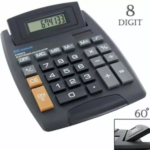 LARGE BUTTON NUMBERS JUMBO CALCULATOR SCHOOL OFFICE HOME BATTERY POP UP DISPLAY - Picture 1 of 3