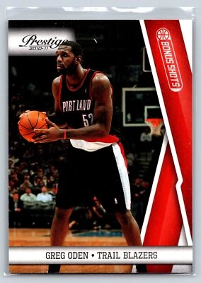 2010 Panini Prestige Bonues Shots Orange /499 Greg Oden #99 - Image 1 of 2