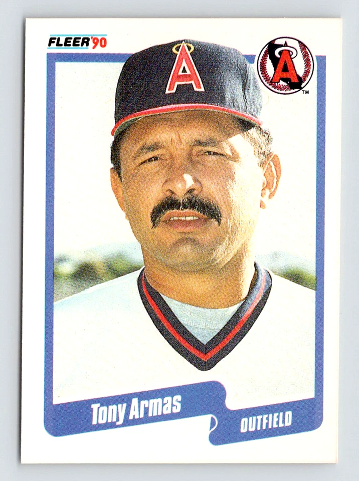 1990 Fleer Card, #126 Tony Armas, California Angels - Image 1 of 3