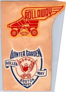 Roller Skating Rink Sticker Set - Rollaway, Winter Garden, Riverside, Montclair - Picture 1 of 2