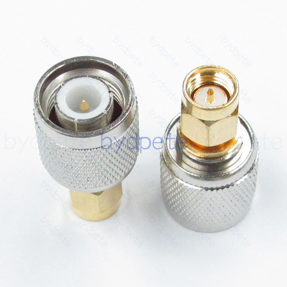 TNC male plug to SMA male plug Straight RF connector Adapter for Antenna Router - Image 1 of 1