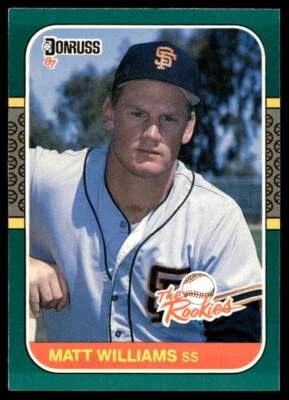 1987 Donruss The Rookies #45 Matt Williams San Francisco Giants MINT - Image 1 of 2