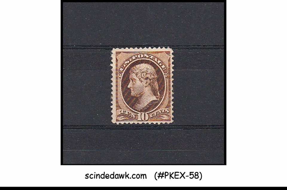 USA - 1882 10c JEFFERSON SCOTT#209 - 1V - MINT HINGED - Image 1 of 1