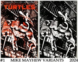 TEENAGE MUTANT NINJA TURTLES #1 (2024)- MIKE MAYHEW EXCLUSIVE VARIANT SET - Picture 1 of 5