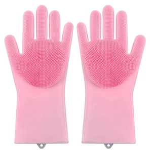 SET 1/2/3 Pet Grooming Gloves for Dogs Cats Pet Bathing Gloves Sponge Silicon - Picture 1 of 16