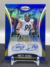 Brett Keisel 2018 Certified Mirror Signatures Blue Auto 8/10 Pittsburgh Steelers