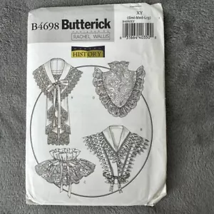 Disfraz de cuello Dickie de encaje eduardiano talla S-L Butterick patrón B4698 disfraces - Imagen 1 de 6