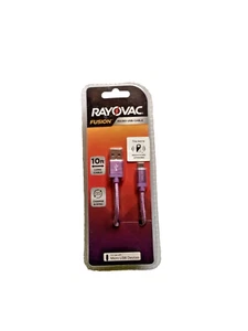 rayovac fusion 10 ft charger micro usb cable purple - Picture 1 of 2
